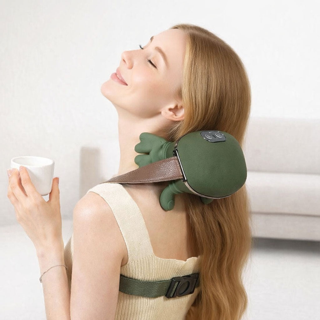 Bionic Finger™ nyak- és vállmasszírozó használat közben